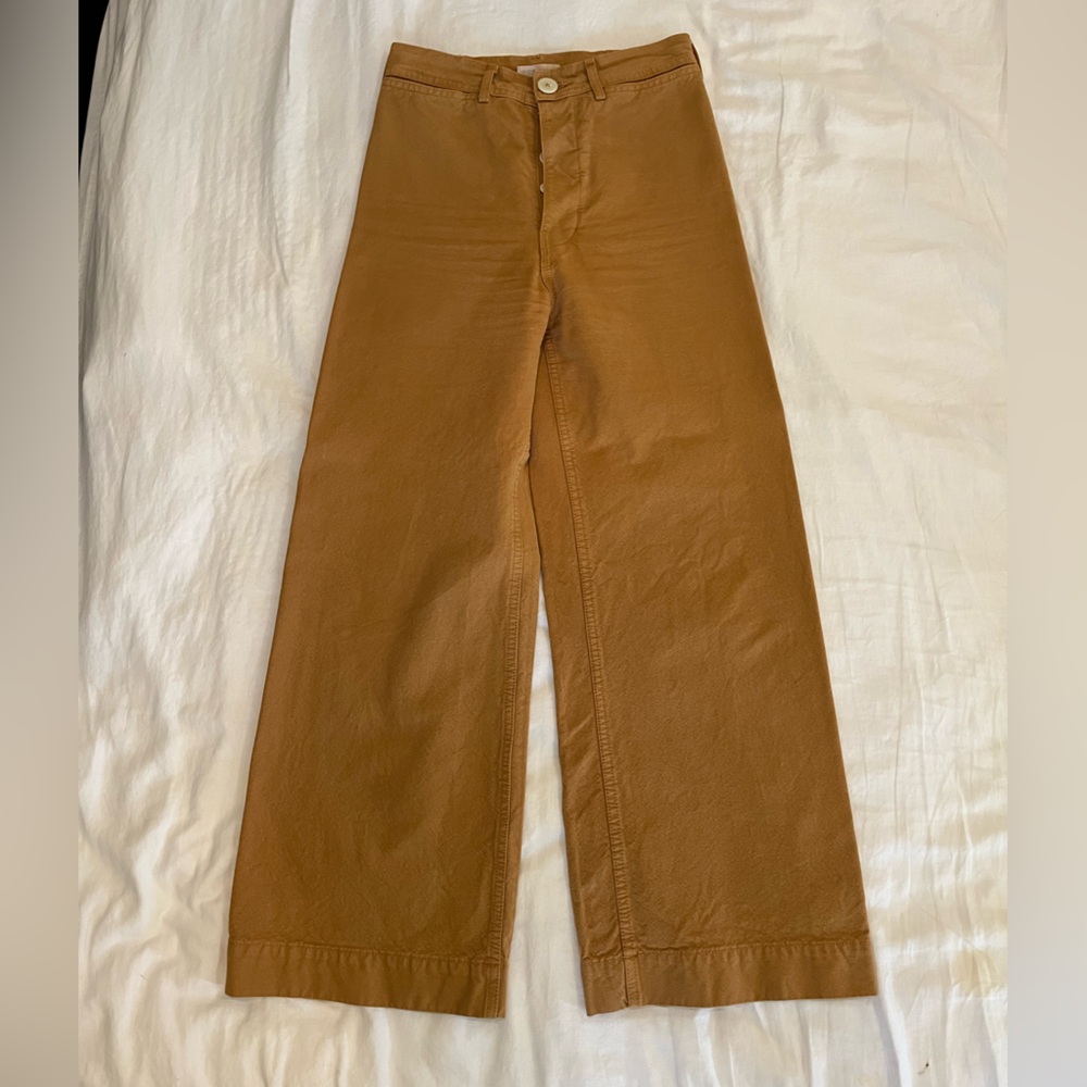 Jesse Kamm Sailor Pants Size 4 Tobacco